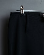High Flare Polyester Black Slacks