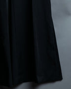 High Flare Polyester Black Slacks