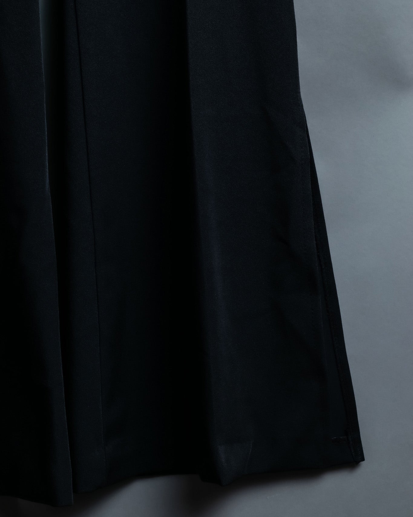 High Flare Polyester Black Slacks