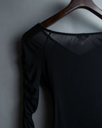 Ruched Sheer Tops