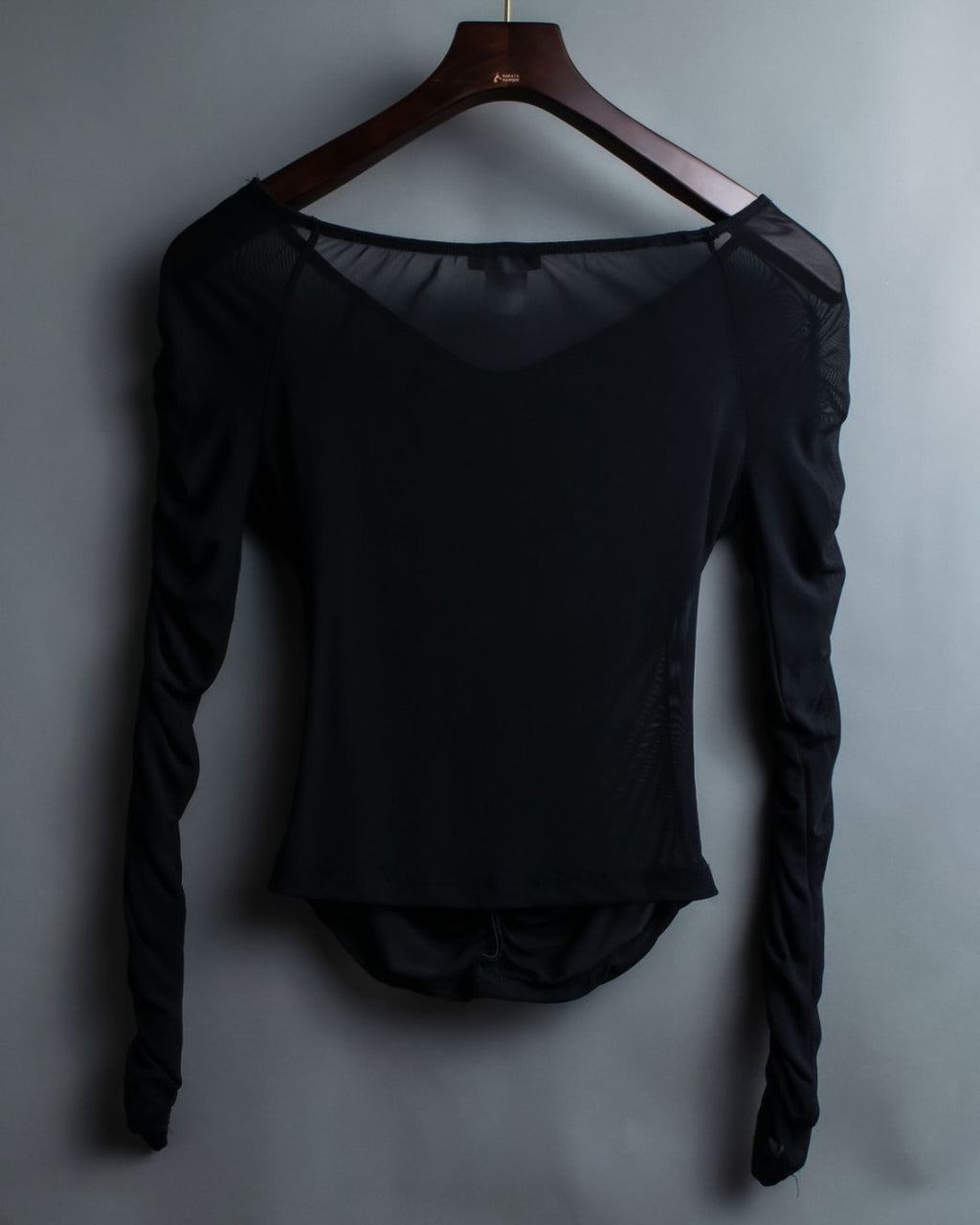 Ruched Sheer Tops