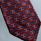 GUCCI Vintage Logo Pattern Border Silk Tie