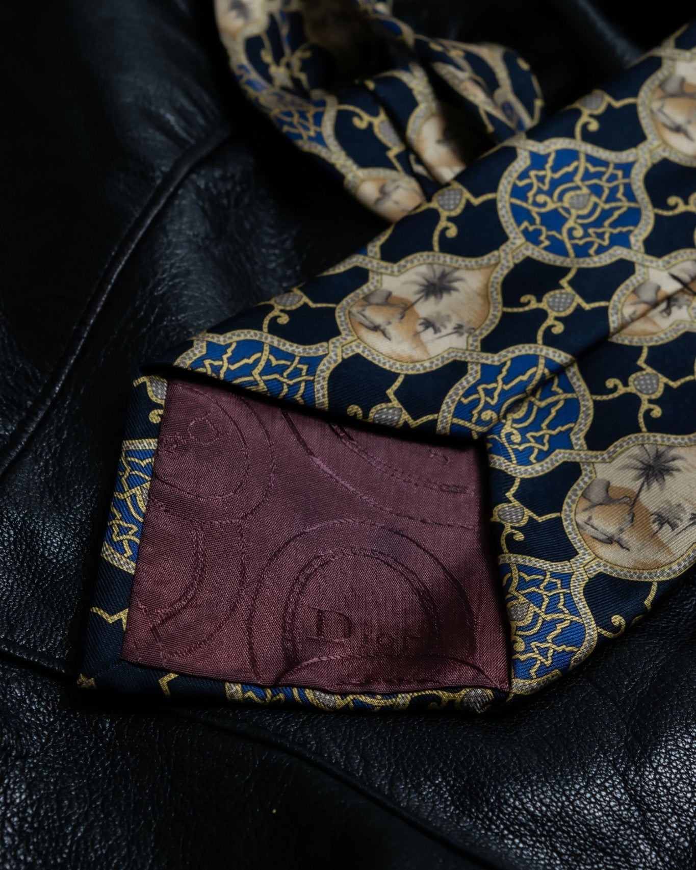 Christian Dior Oasis Silk Tie