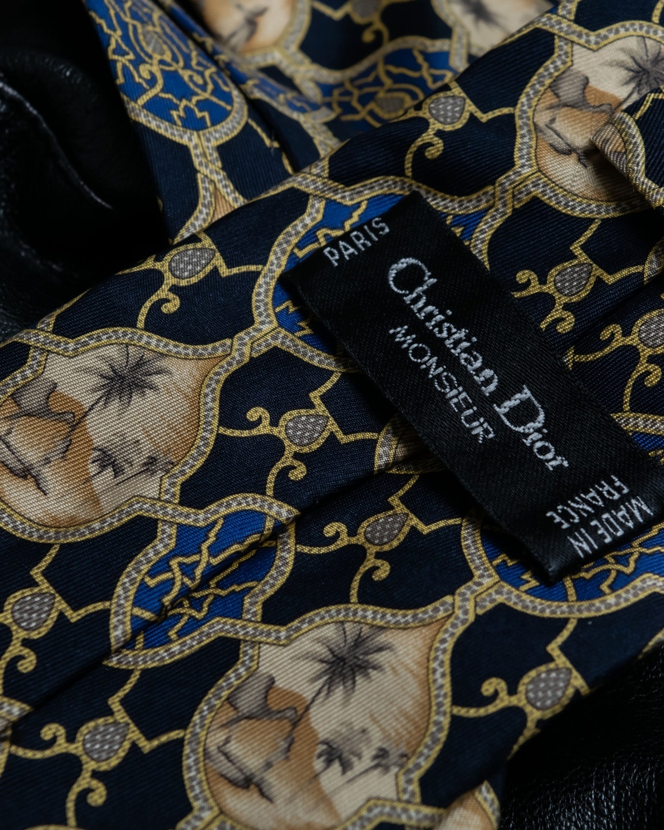 Christian Dior Oasis Silk Tie