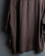 Art Design Stand Collar Silk Shirt