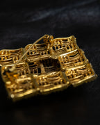 Vintage Diamond Overlapping Brooch