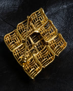 Vintage Diamond Overlapping Brooch
