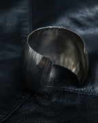 Vintage Large Round Silver Bangle