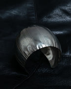 Vintage Large Round Silver Bangle