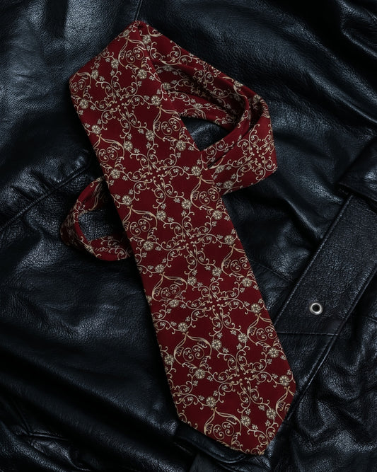 Thorns Pattern Christian Dior Tie