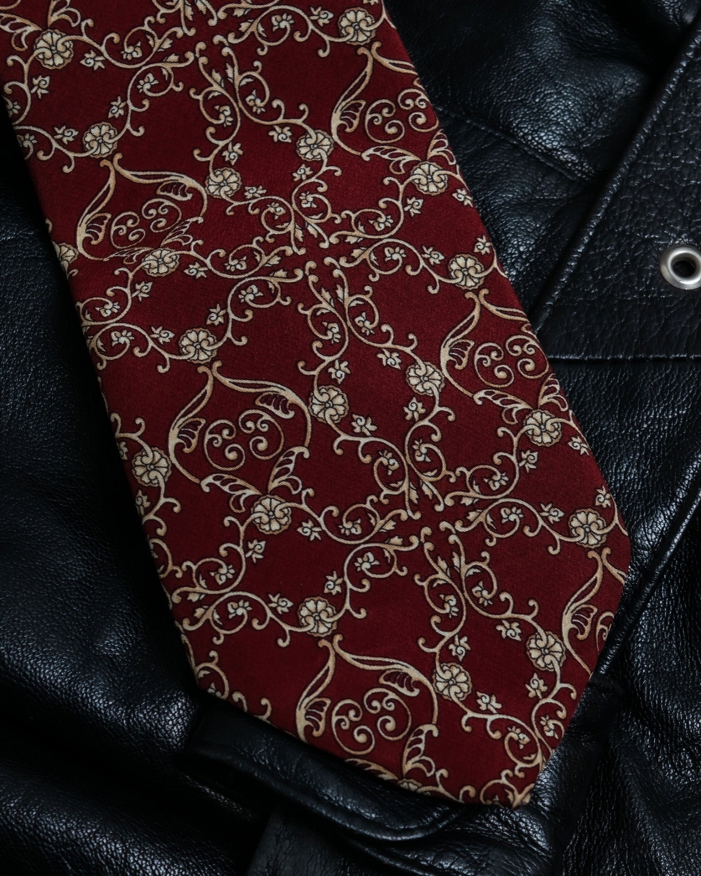 Thorns Pattern Christian Dior Tie