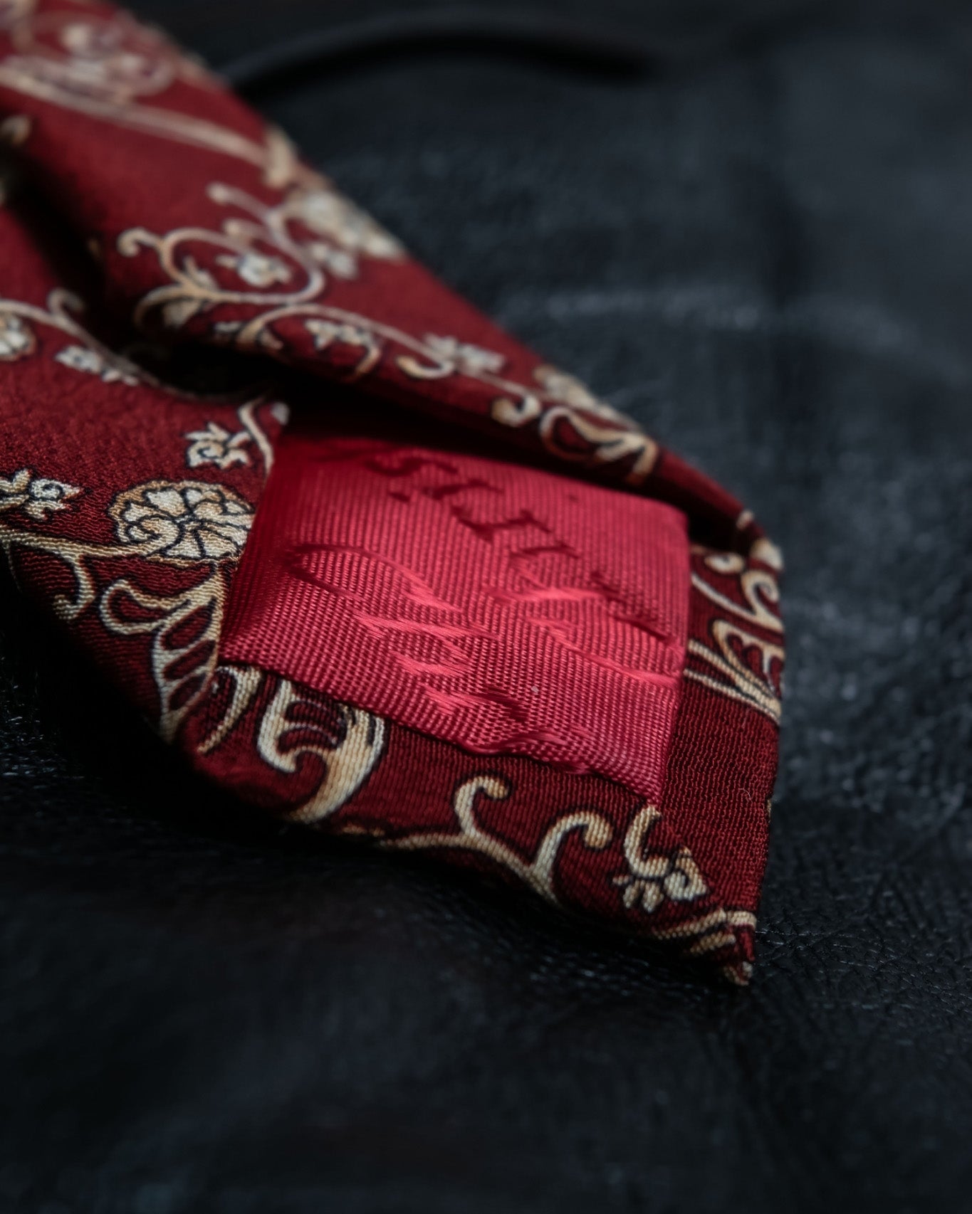 Thorns Pattern Christian Dior Tie