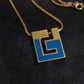 Blue Symbolic Necklace
