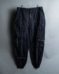 Black wide pocket pants