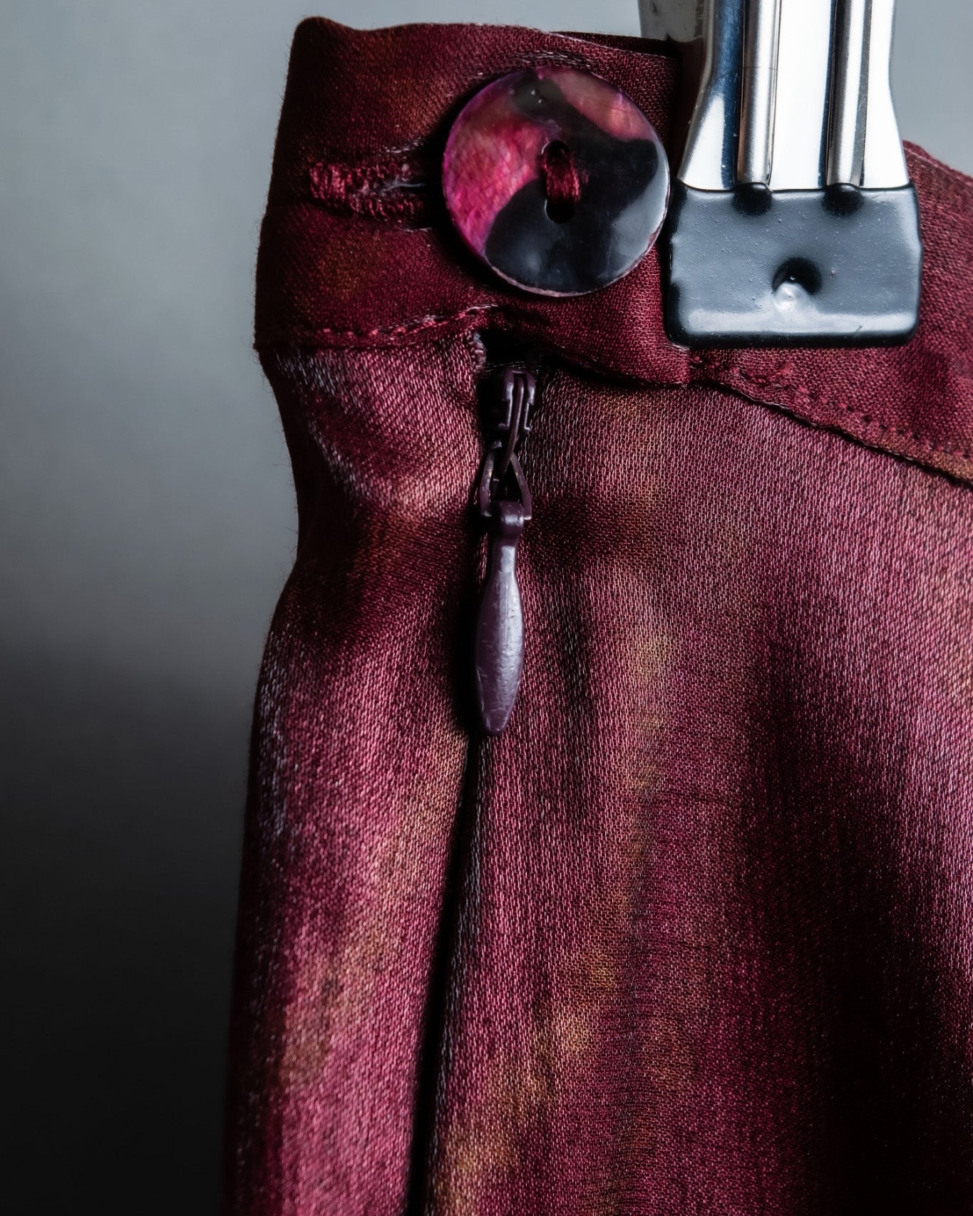 Shimmering crimson pants