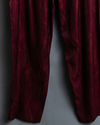 Shimmering crimson pants
