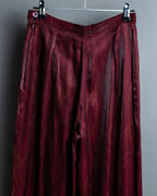 Shimmering crimson pants