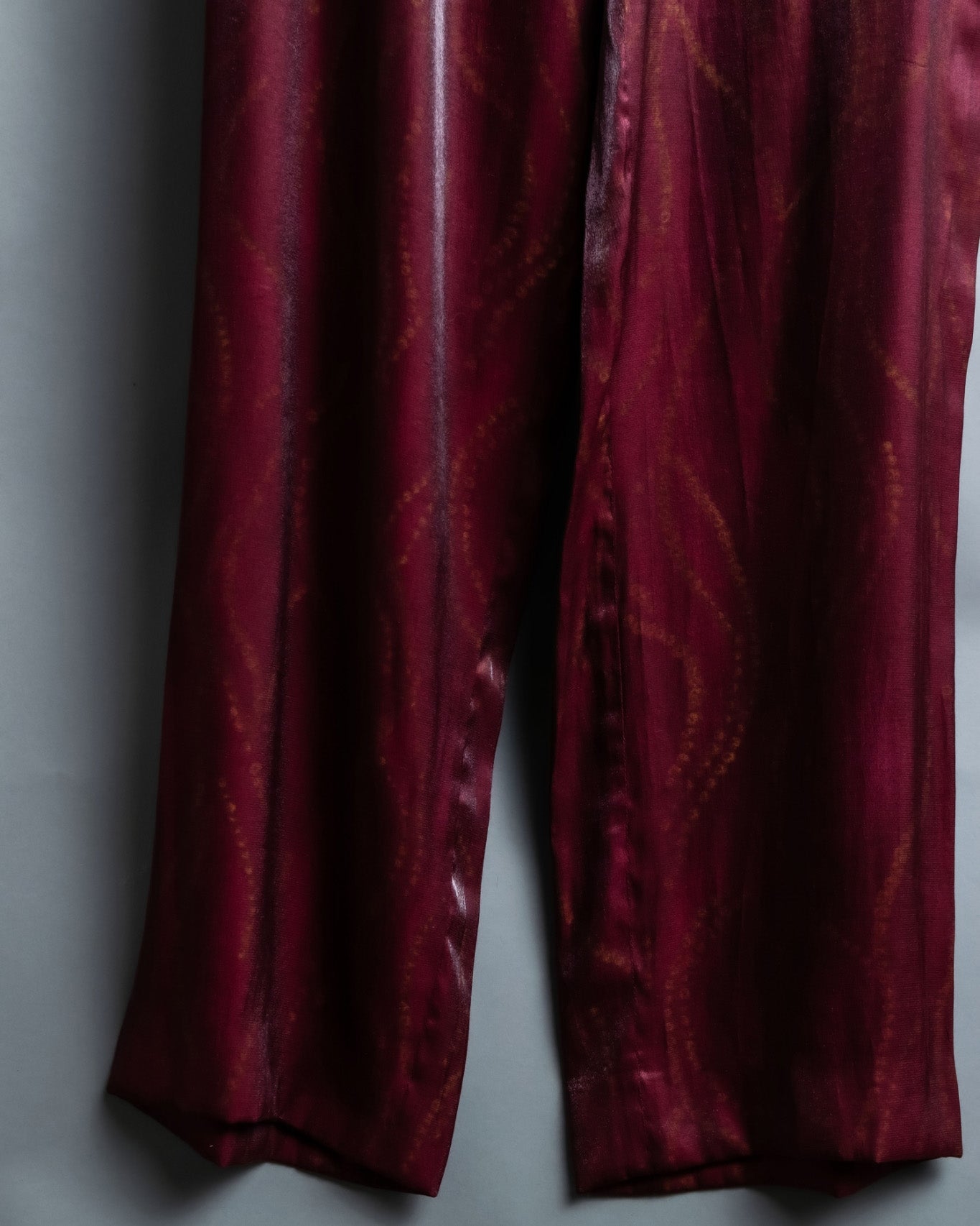 Shimmering crimson pants