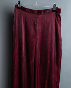 Shimmering crimson pants