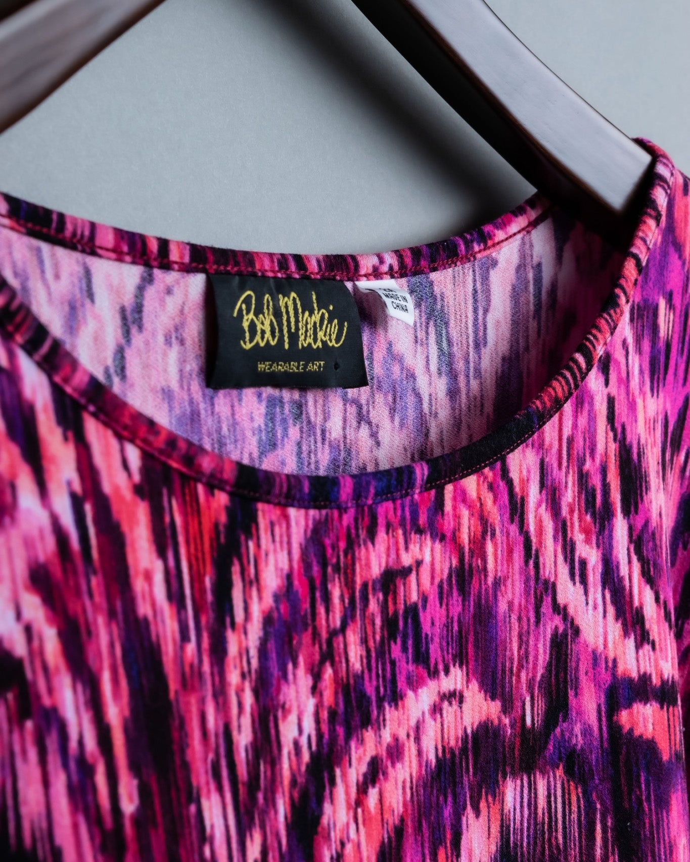 "BOB MACKIE" Avant-Garde Pattern Tops