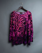 "BOB MACKIE" Avant-Garde Pattern Tops