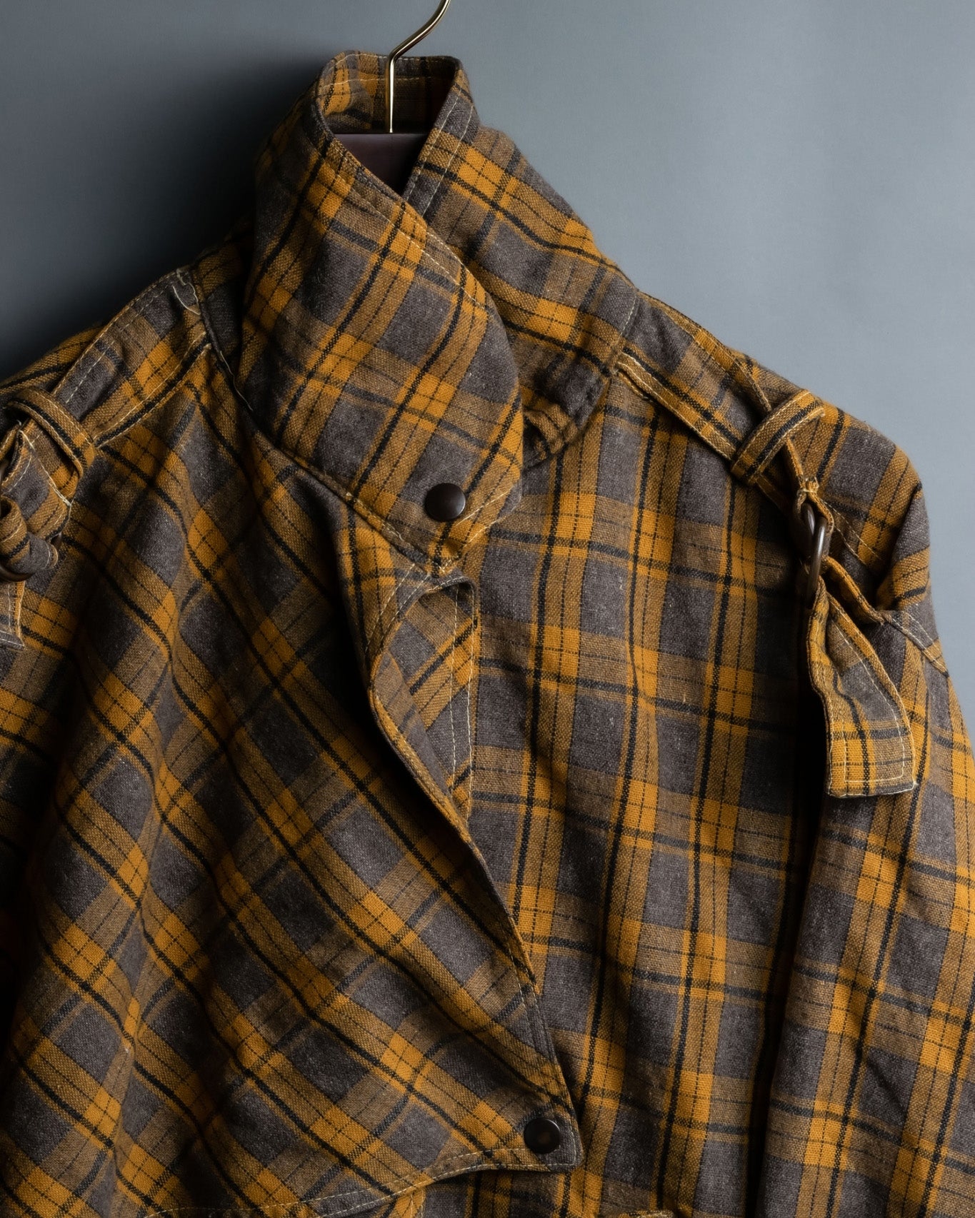 Vintage Deformed Check Blouson