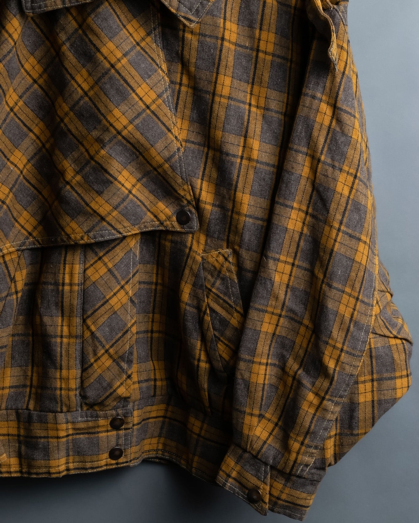 Vintage Deformed Check Blouson