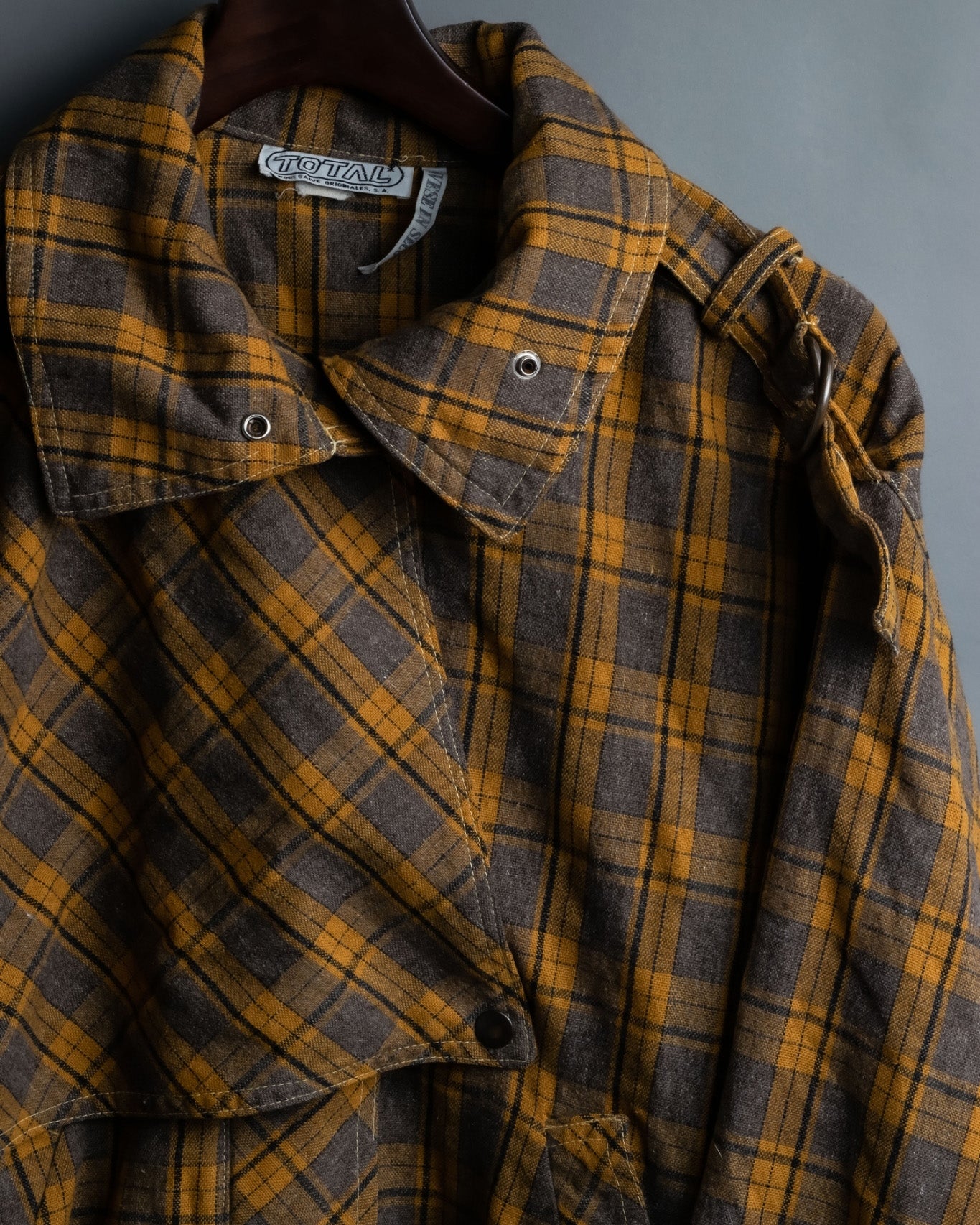 Vintage Deformed Check Blouson