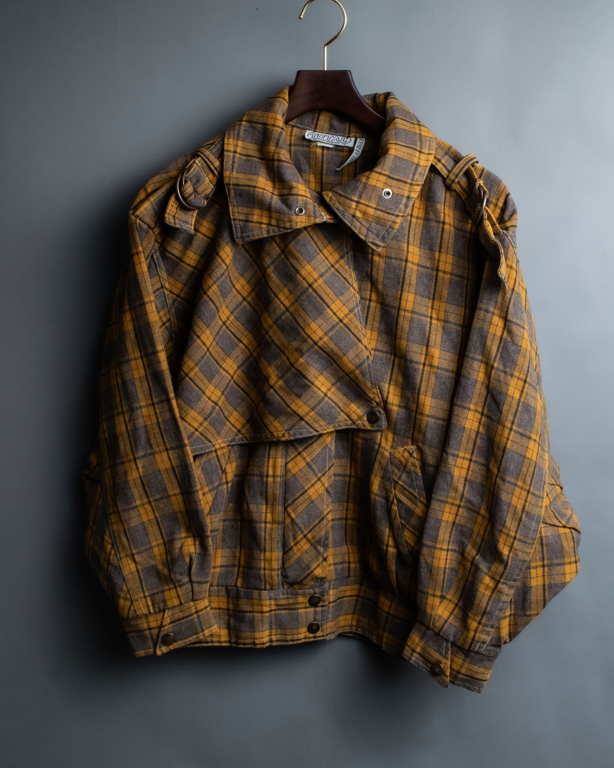 Vintage Deformed Check Blouson