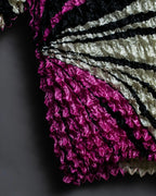 Three Color Undulating Popcorn Shirt