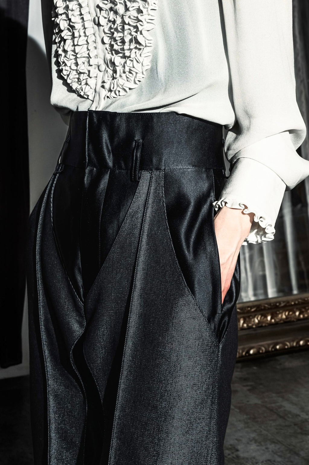 "Authority series" Armadura Dress Pants -Black-【Made to Order】