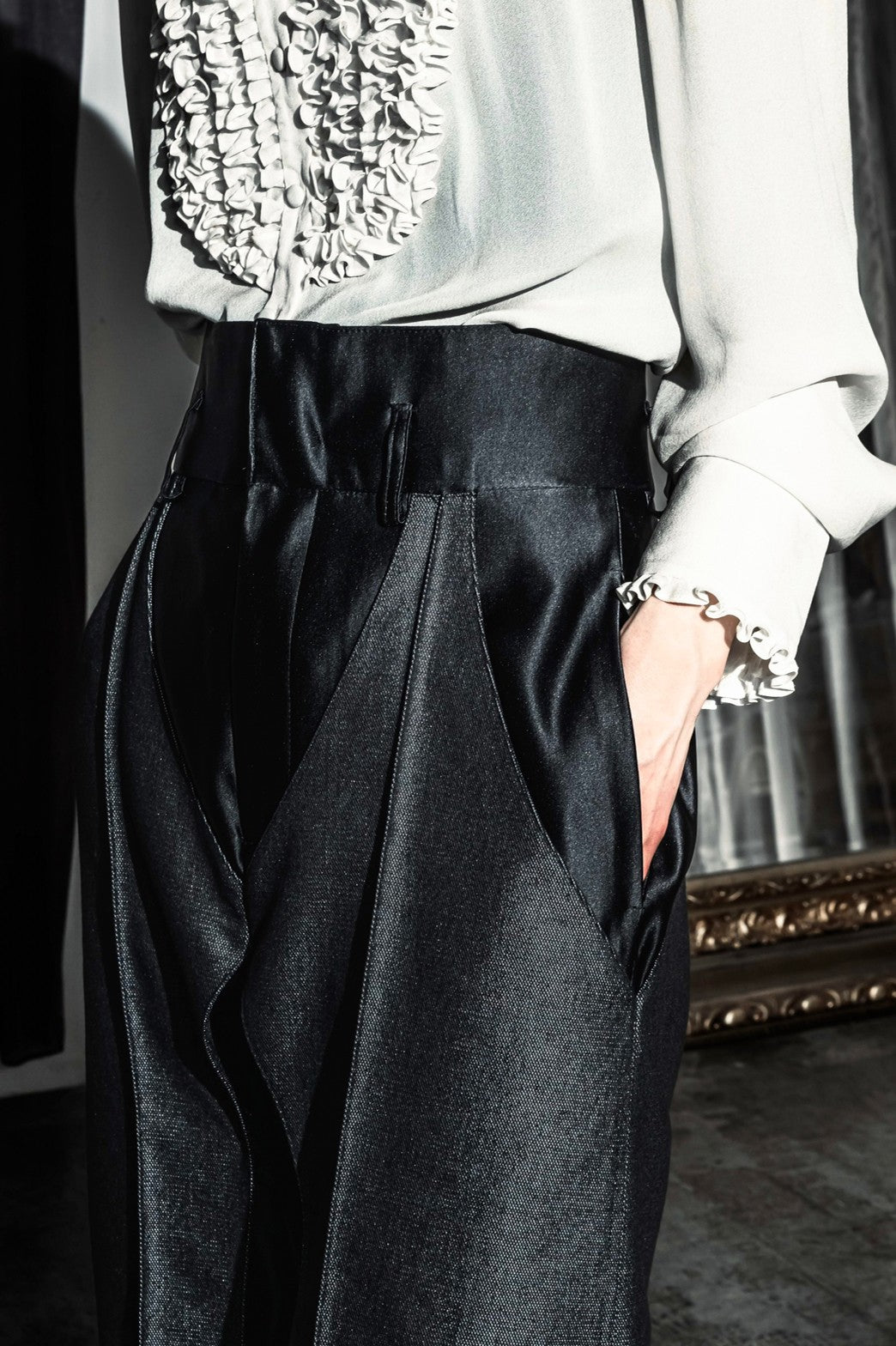 "Authority series" Armadura Dress Pants -Black-【Made to Order】