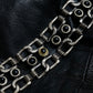 black stone long chain belt