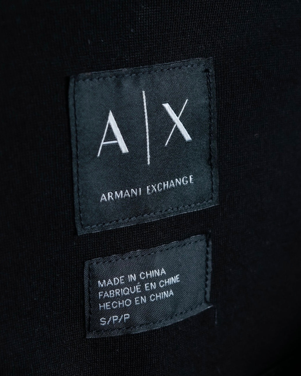 "ARMANI"leather closure jacket