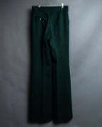 Jagged Flare Polyester Slacks