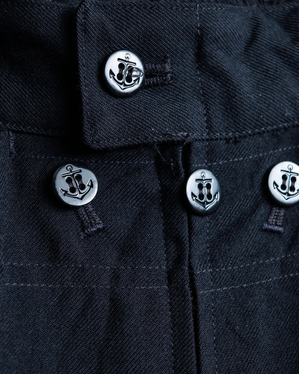 Front Zipper Sailor High Flare Pants