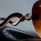 Vintage Crossed Crystal Sunglasses