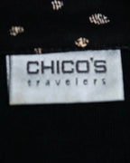 CHICO's design sheer black jacket