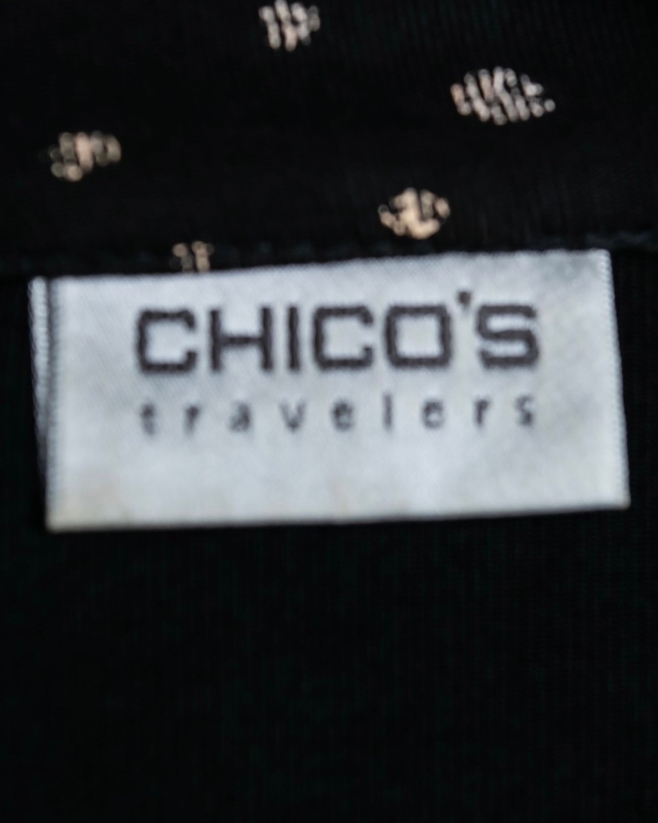 CHICO's design sheer black jacket