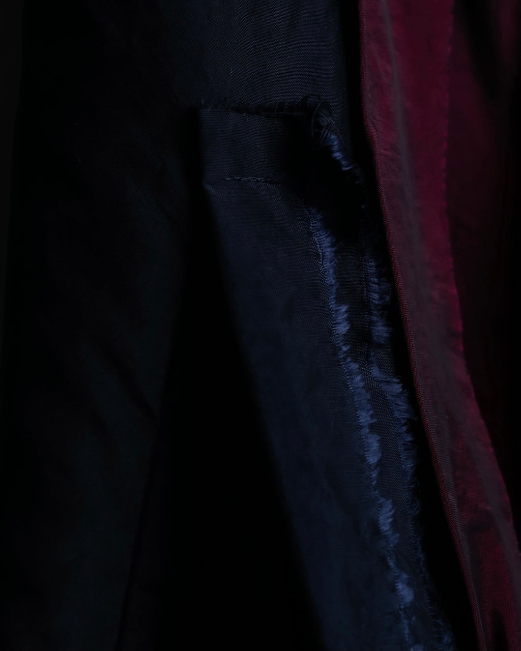 "LANVIN" black red pleated dress