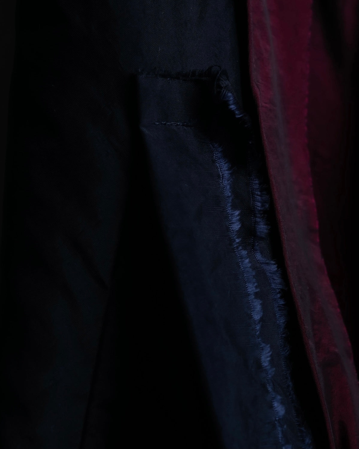 "LANVIN" black red pleated dress