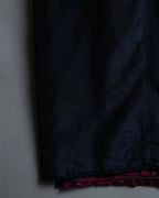 "LANVIN" black red pleated dress