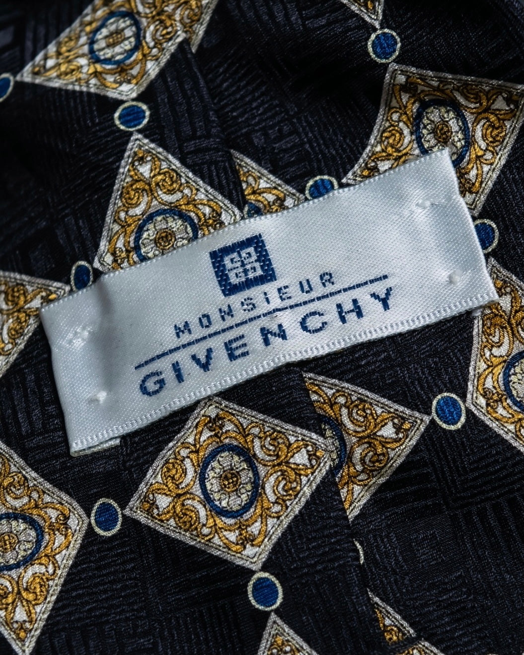 "GIVENCHY" Rhombus Silk Tie