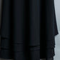 black layered skirt