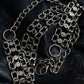 black stone long chain belt