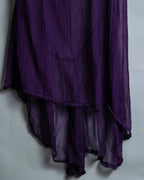 "KUNITOMO" sheer beautiful blue dyed dress