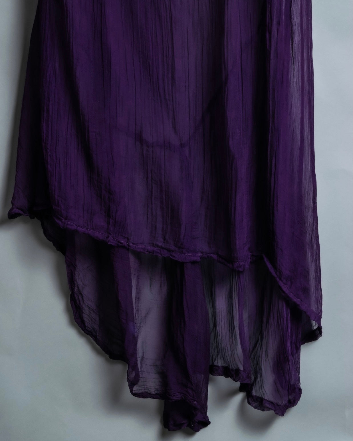 "KUNITOMO" sheer beautiful blue dyed dress