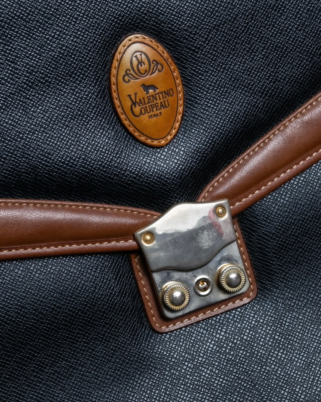 "VALENTINO COUPEAU" Italian Leather Bag