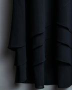 black layered skirt