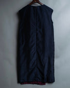 "LANVIN" black red pleated dress